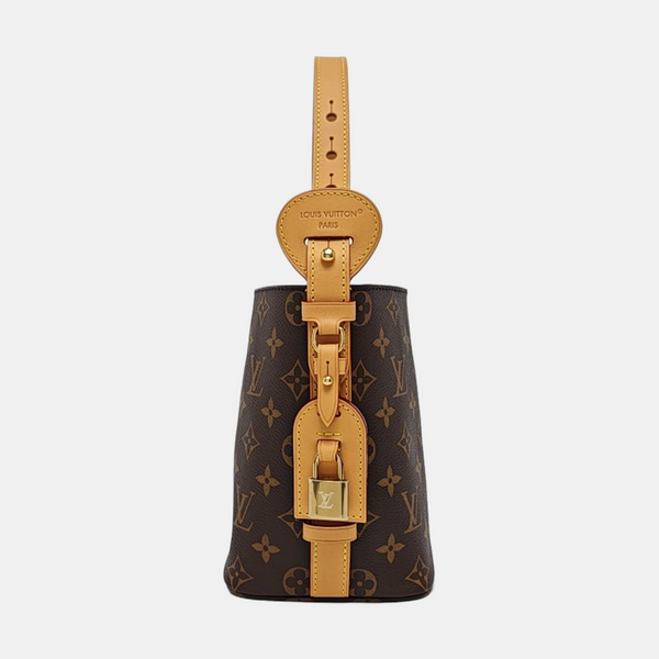ALL IN BB Monogram Coated Canvas Brown