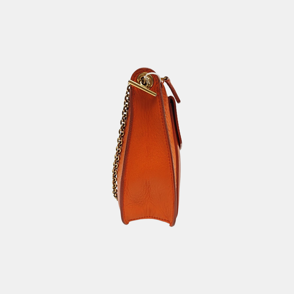 Calfskin Crossbody Bag Orange