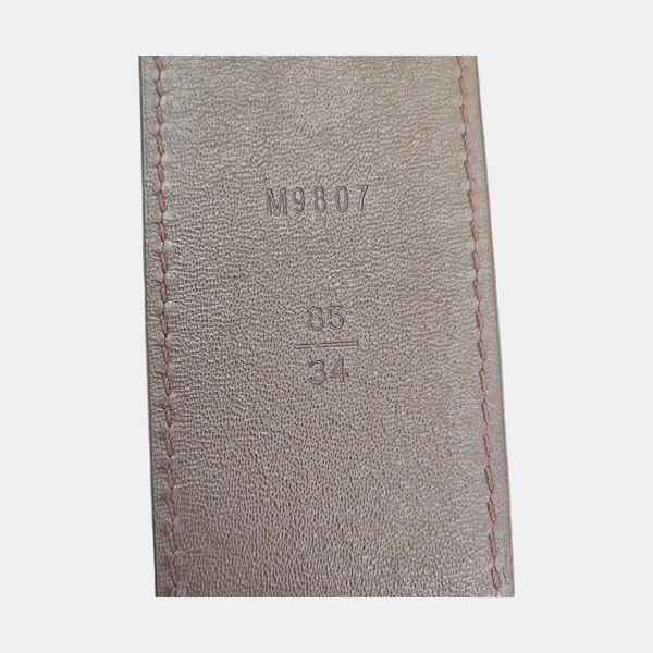 Coated Canvas Belt Brown