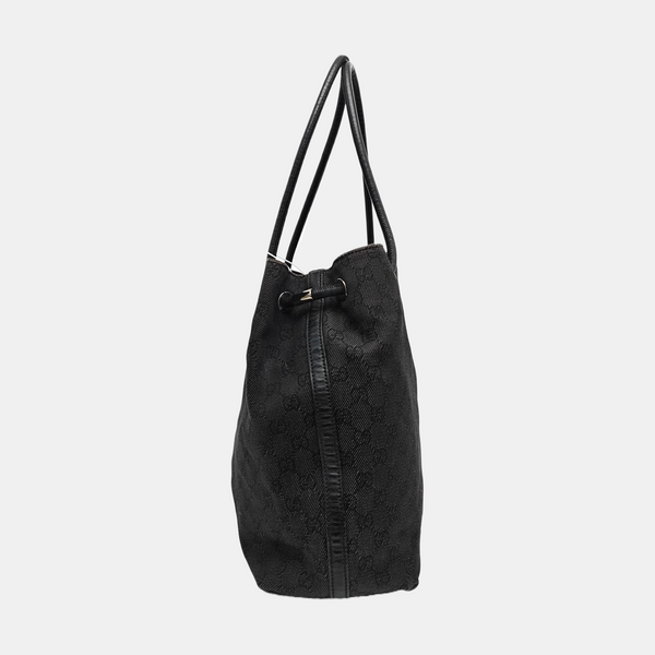 Monogram Canvas Tote Bag Gray
