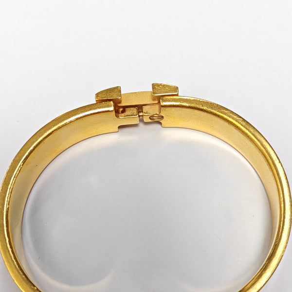 Clic H Metal Gold Bangle