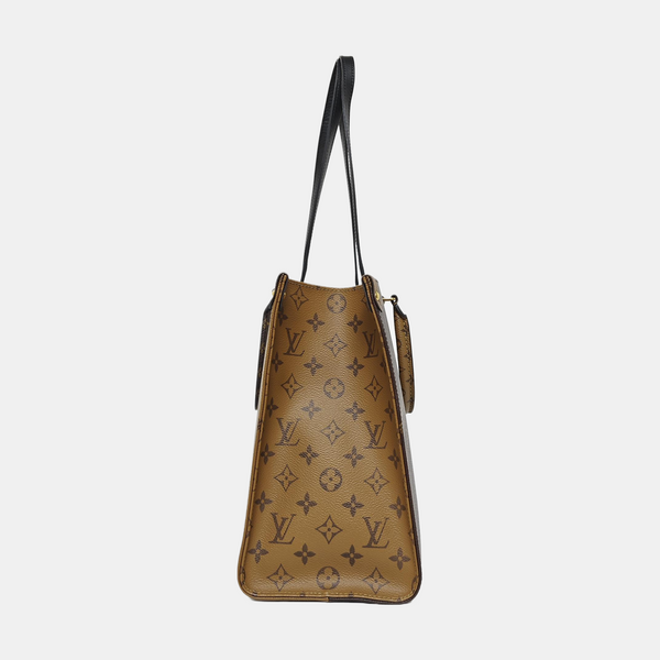 ONTHEGO MM Monogram Coated Canvas Brown