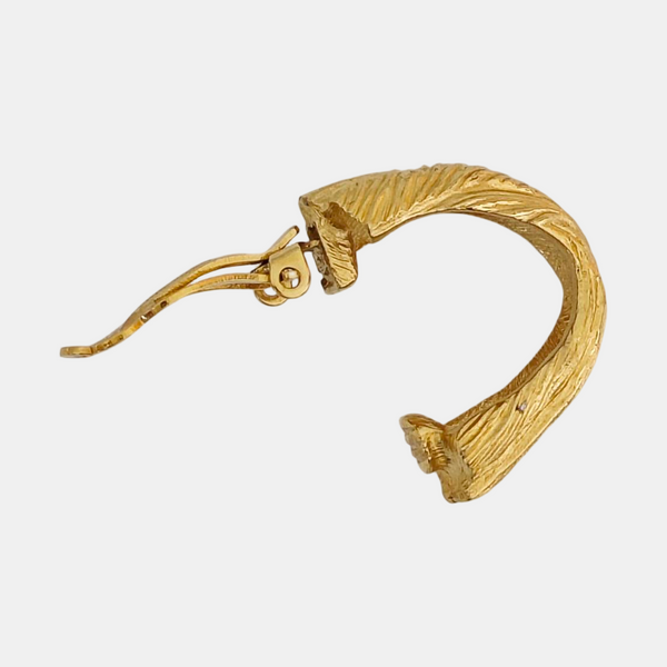 Metal Gold Clip On Earrings