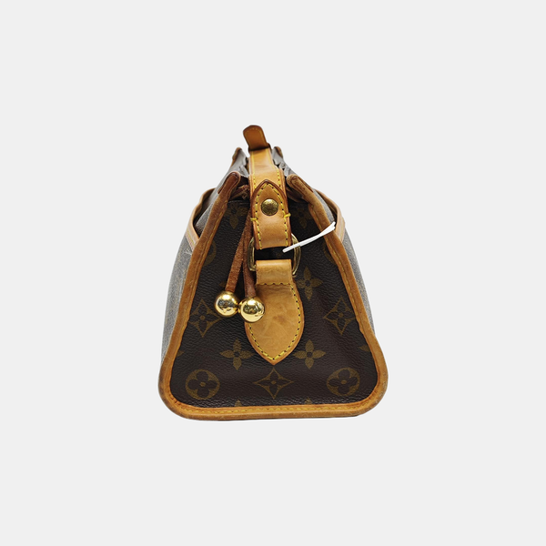 POPINCOURT Monogram Coated Canvas Brown