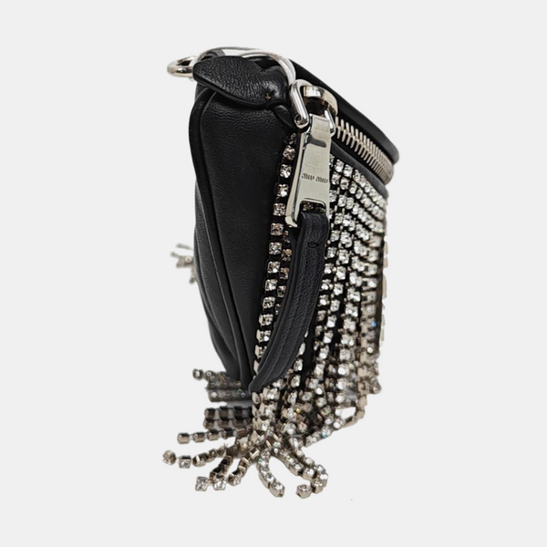 Fringed Lambskin Black