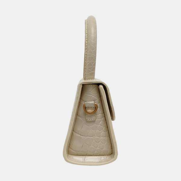 Leather Shoulder Bag Mini White