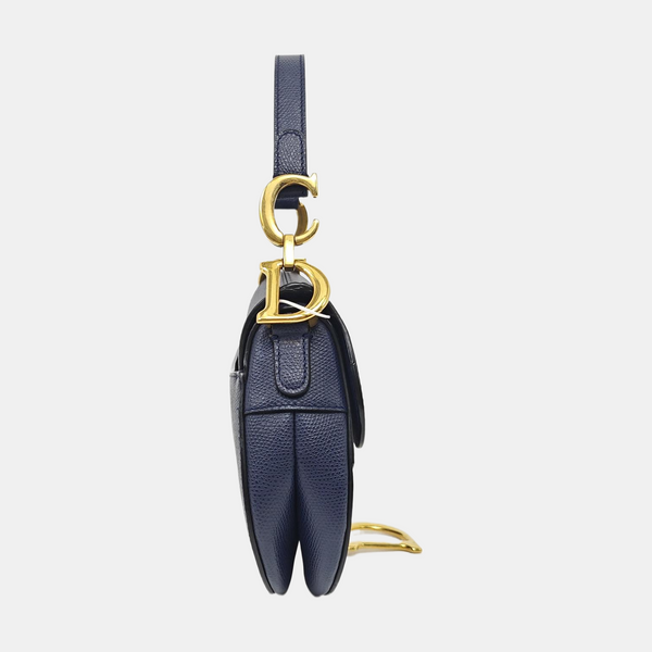 Saddle Mini Calfskin Blue