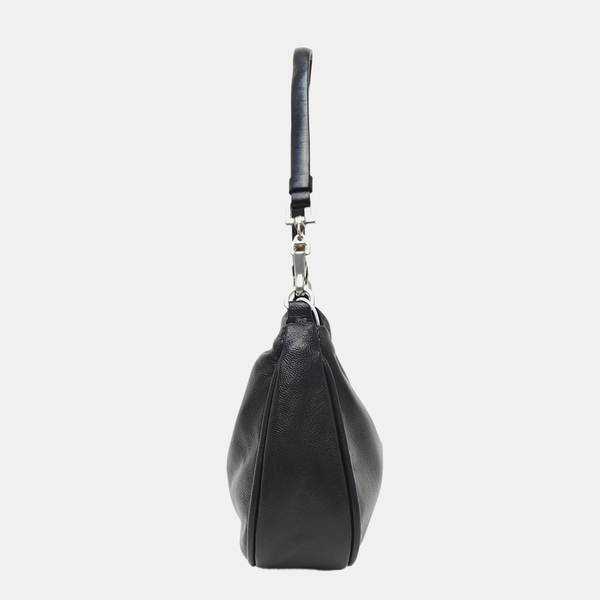 Lambskin Top Handle Bag Black