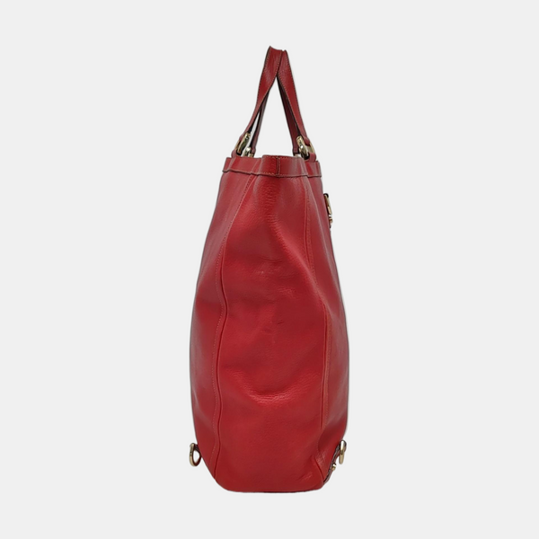 Abbey Calfskin Red