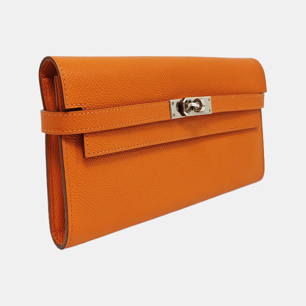 Kelly Epsom Orange Wallet