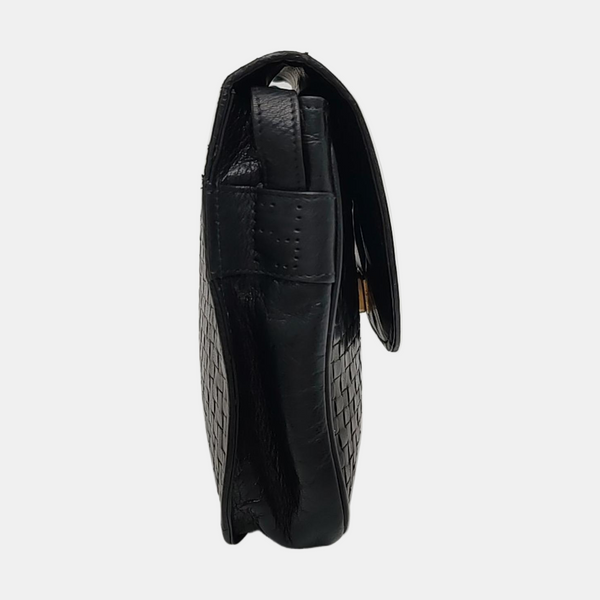 Calfskin Shoulder Bag Black