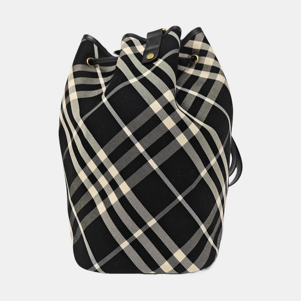 Canvas Bucket Bag Medium Black
