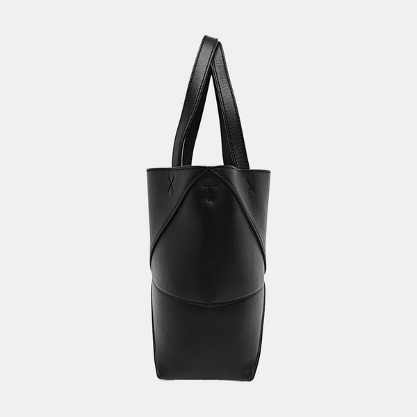 Puzzle Fold Mini Calfskin Black