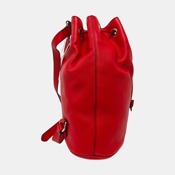 Authenticated pre-owned Soho Calfskin Red - Bucket Bag at Looply