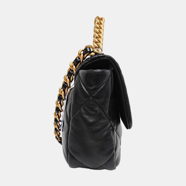 CHANEL 19 Small Quilted Lambskin Black