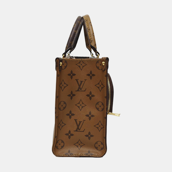 ONTHEGO PM Monogram Coated Canvas Brown