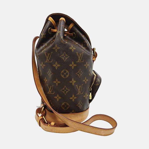 MONTSOURIS MM Monogram Coated Canvas Brown