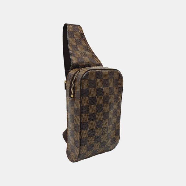 GÉRONIMOS Damier Ebene Coated Canvas Brown