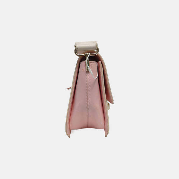 Leather Shoulder Bag Pink