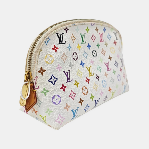 LV × TM COSMETIC PM Monogram Coated Canvas White