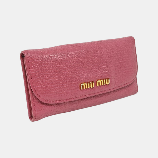 Leather Wallet Beige