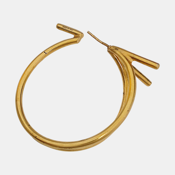 Metal Gold Stud Earrings