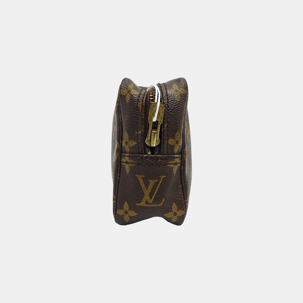 TROUSSE TOILETTE Monogram Coated Canvas Brown