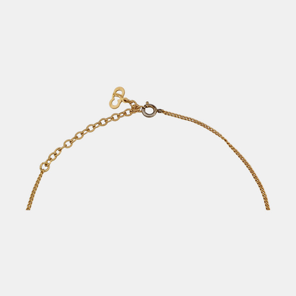 Twist Round Metal Gold Necklace