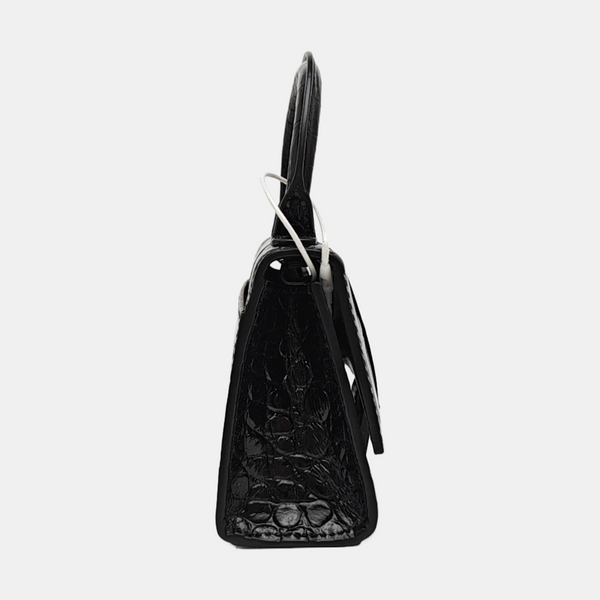 Hourglass Mini Calfskin Black
