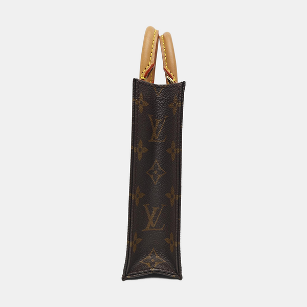 SAC PLAT Mini Monogram Coated Canvas Brown