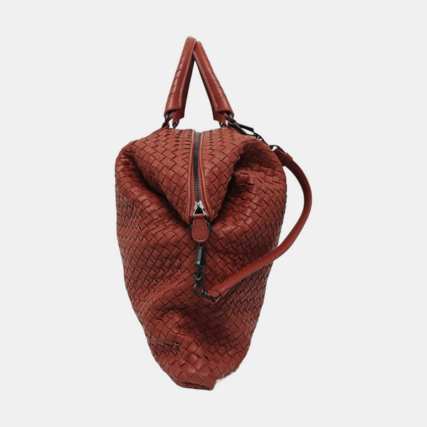 Lambskin Top Handle Bag Red