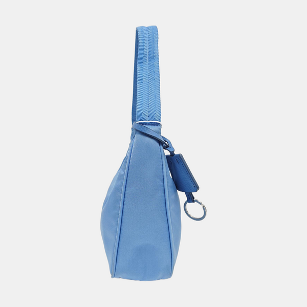 Authenticated pre-owned Re-Edition2000 Mini Nylon Blue - Top Handle Bag at Looply