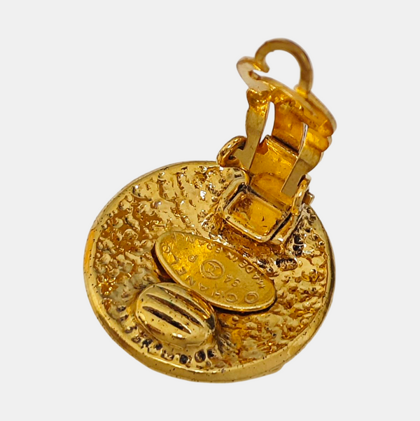 Metal Gold Clip On Earrings