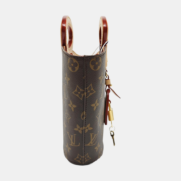 RIVAGE BB Monogram Coated Canvas Brown