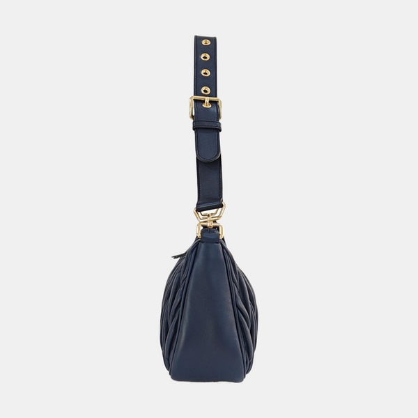 Matelassé Quilted Lambskin Blue