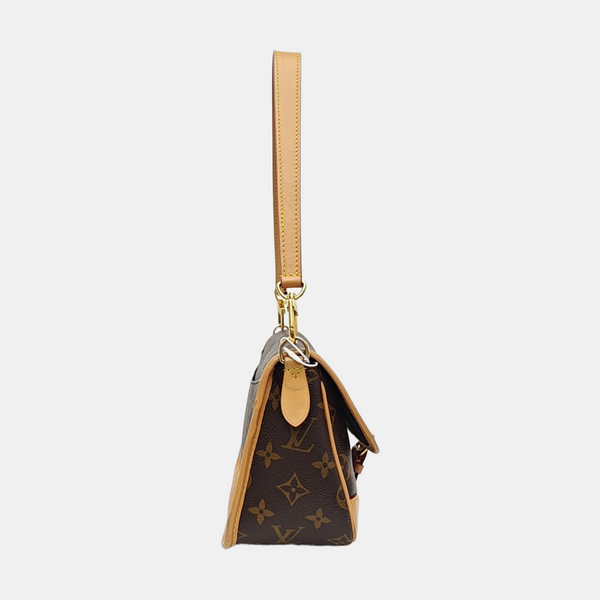 DIANE Monogram Coated Canvas Brown
