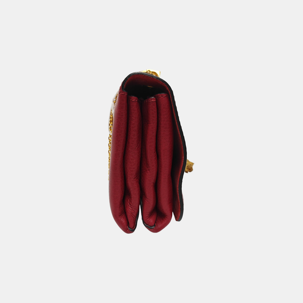 Calfskin Crossbody Bag Red