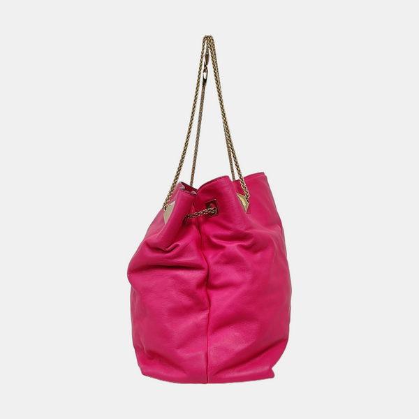 Calfskin Shoulder Bag Pink