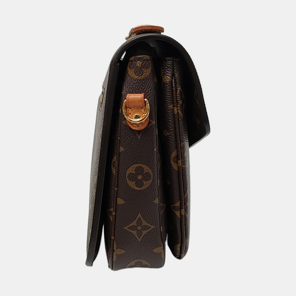 MÉTIS MM Monogram Coated Canvas Brown