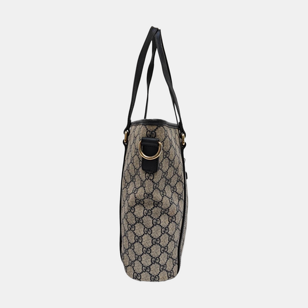 Monogram Coated Canvas Top Handle Bag Beige