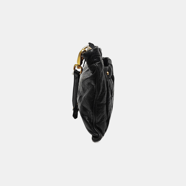 Matelassé Quilted Calfskin Black