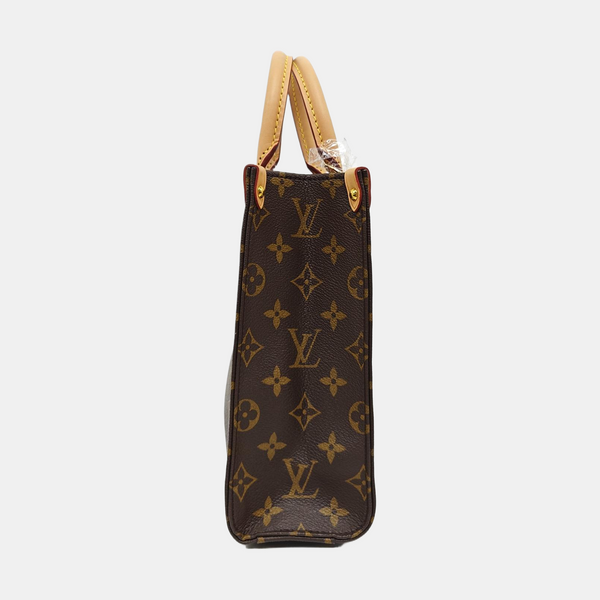 SAC PLAT BB Monogram Coated Canvas Brown