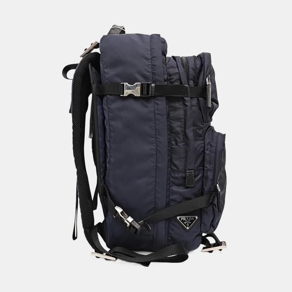 Nylon Backpack Blue
