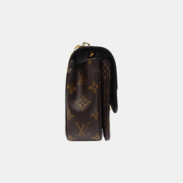 MARCEAU Monogram Coated Canvas Brown