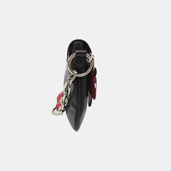 Calfskin Shoulder Bag Black