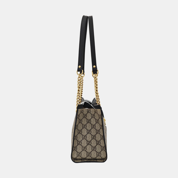 Padlock Small Monogram Coated Canvas Beige