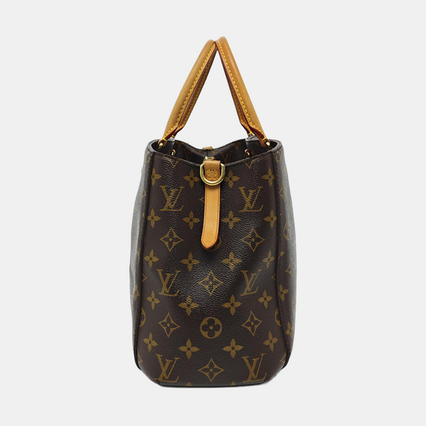 MONTAIGNE GM Monogram Coated Canvas Brown