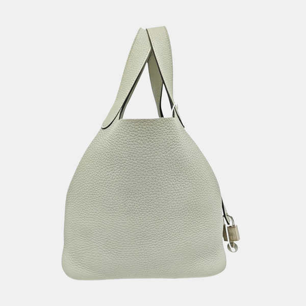 Authenticated pre-owned Picotin Lock 18 Clemence Green - Bucket Bag at Looply