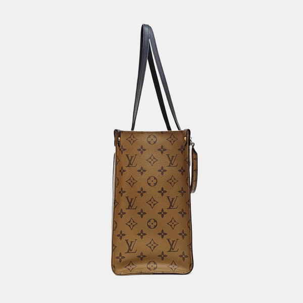 ONTHEGO MM Monogram Coated Canvas Brown