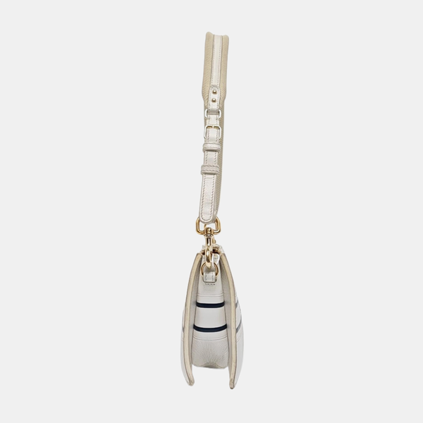 Calfskin Top Handle Bag White